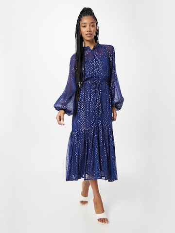 Warehouse Shirt Dress in Blue