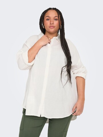 ONLY Carmakoma Bluse 'CARTHYRA' i hvid