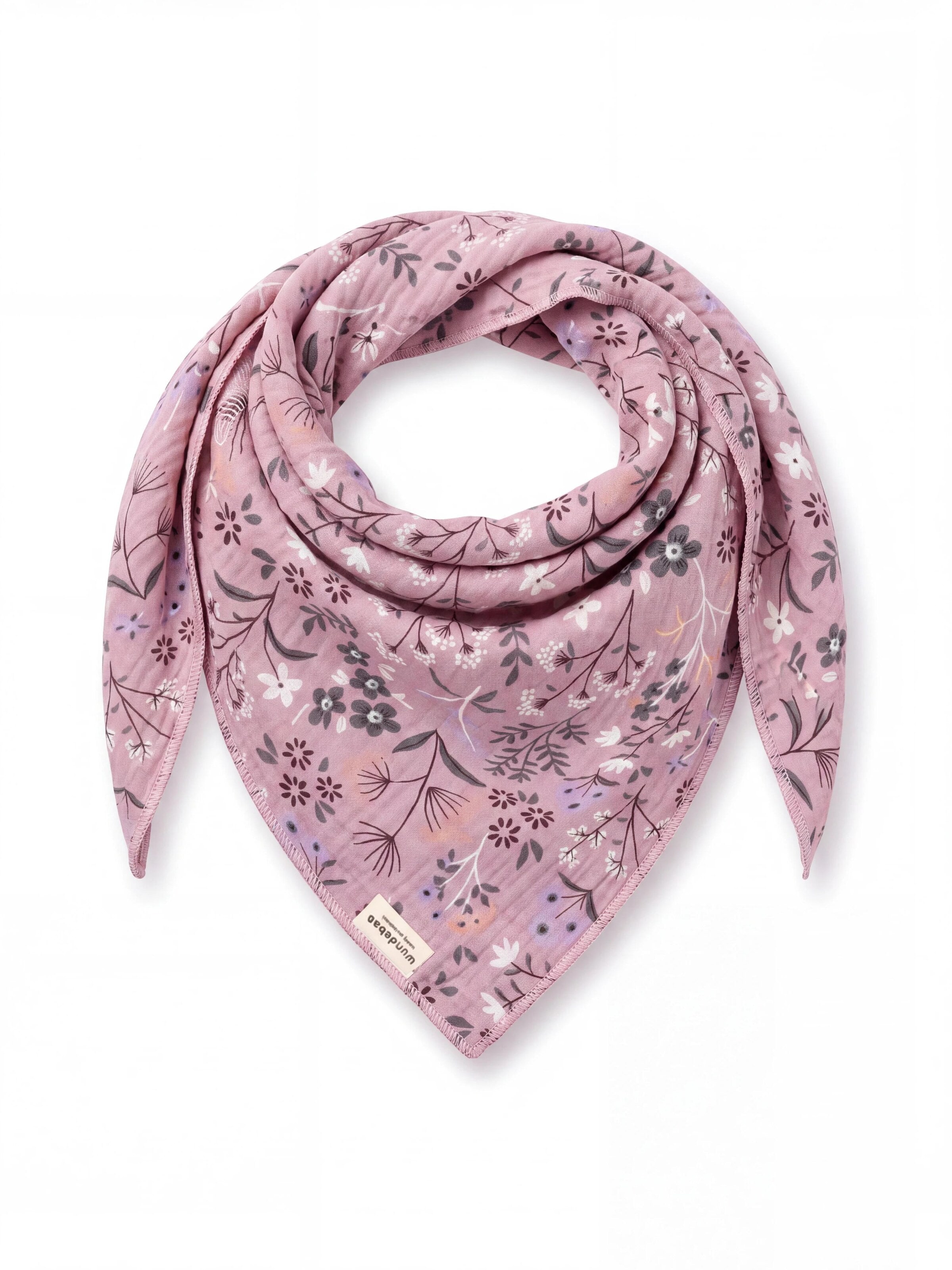 wundabaa Scarf 'mus 130x130x180' in Pink: front