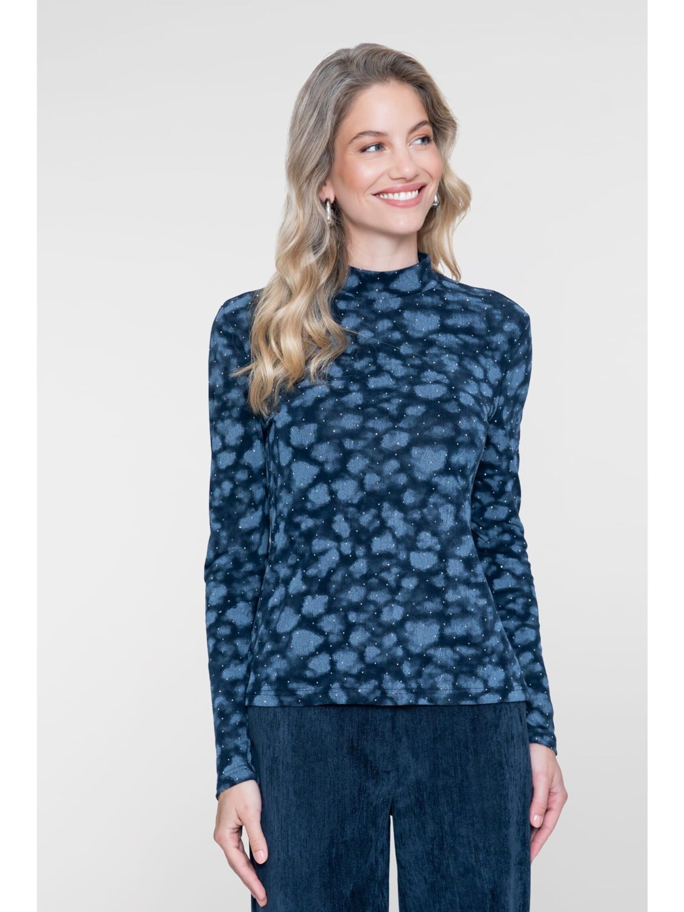 Geisha Top in Blauw