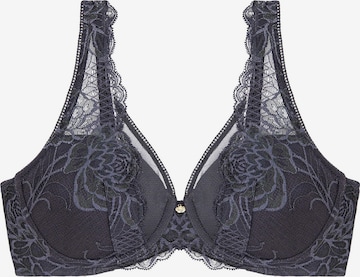 Soutien-gorge ' Wild Peony Florale ' TRIUMPH en gris : devant