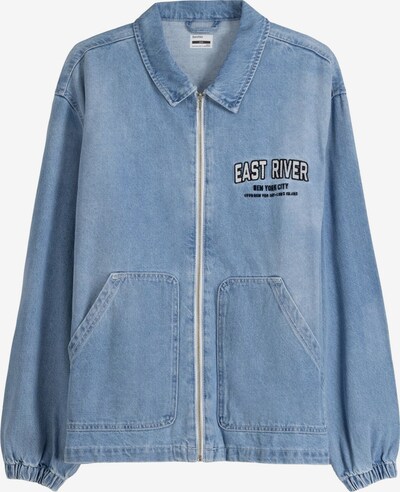 Bershka Between-season jacket in Blue denim / Black, Item view