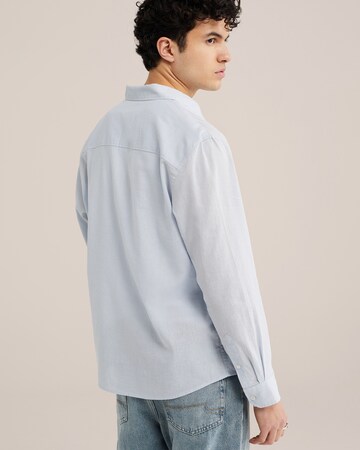 WE Fashion Regular fit Πουκάμισο σε μπλε
