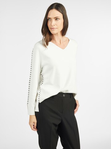 Pull-over 'Paloma' Lovely Sisters en blanc : devant