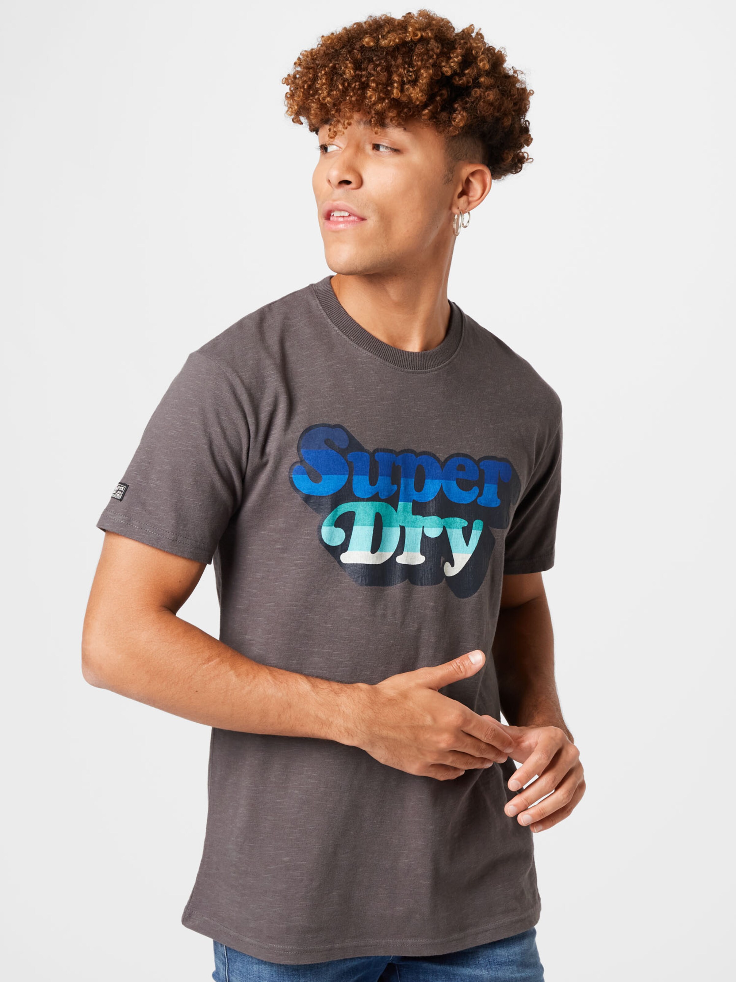 Männer Große Größen Superdry T-Shirt 'Vintage Cali' in Grau - WZ30572 Männer Große Größen Superdry T-Shirt 'Vintage Cali' in Grau - WZ30572