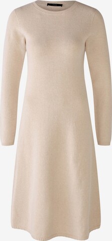 OUI Gebreide jurk in Beige: voorkant