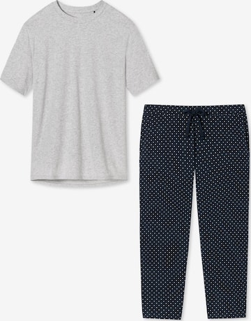 SCHIESSER Pyjama 'Cotton' in Blauw: voorkant