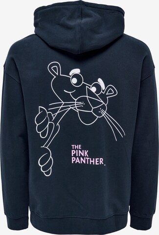 Only & Sons Sweatshirt 'PINK PANTHER' in Blau