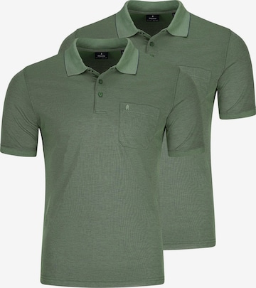 Ragman Shirt 'Basic' in Green: front