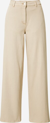 SELECTED FEMME Wide leg Jeans 'Daili' in Beige: front