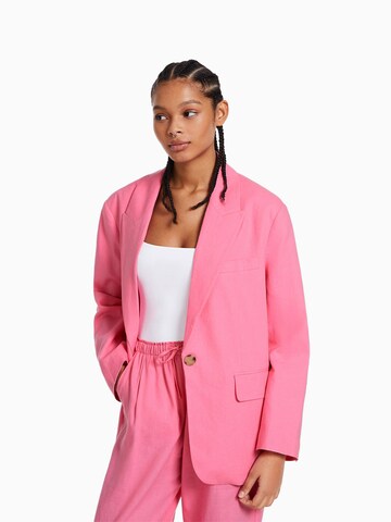 Blazer di Bershka in rosa: frontale