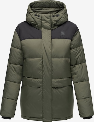 Giacca invernale 'Wikesh' di Ragwear in verde: frontale