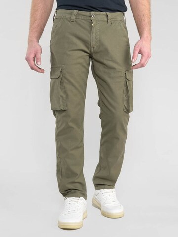 Regular Pantalon cargo 'Sivan' Le Temps Des Cerises en vert : devant