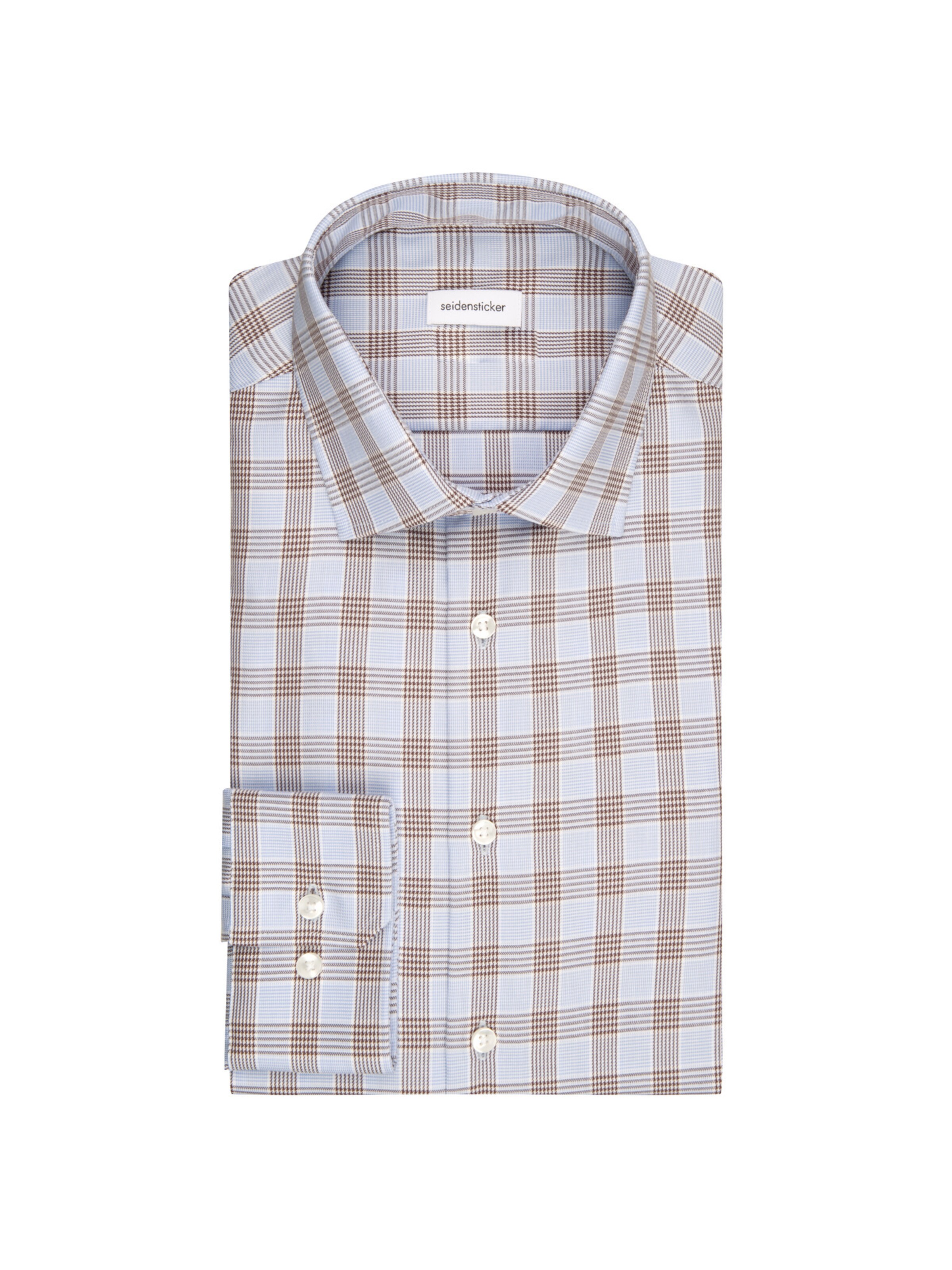 SEIDENSTICKER Regular fit Overhemd in Bruin