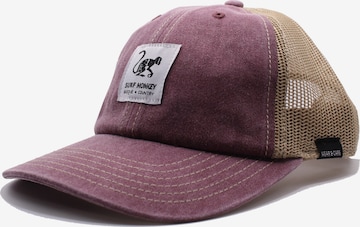 Surf Monkey Sportpet 'Trucker Kappe Lona Organico' in Rood: voorkant