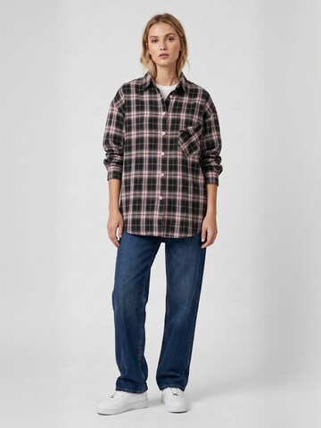 Opal Studio Paita ' Kammie Tartan ' värissä vaaleanpunainen: etupuoli