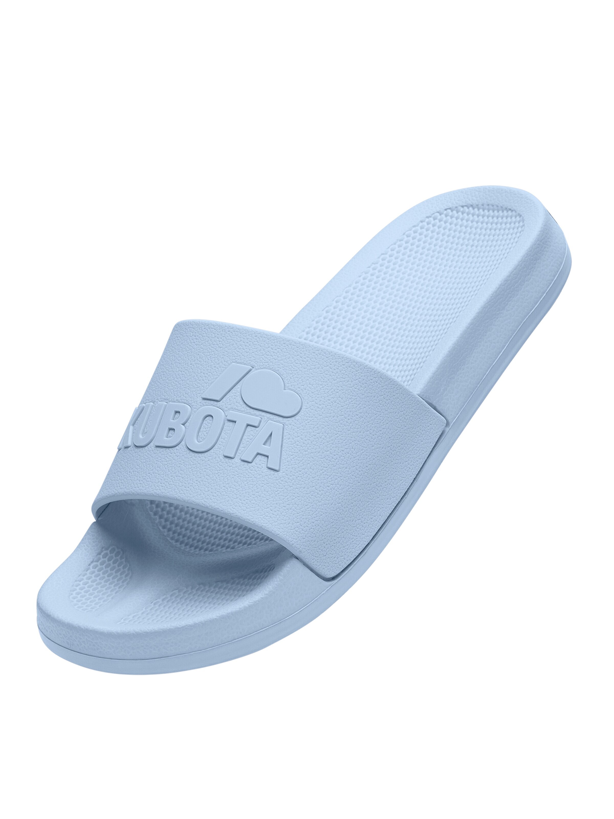Claquettes / Tongs 'Kubota Women's Slip-On Light Green Basic Plain Pool Slides' Kubota en bleu