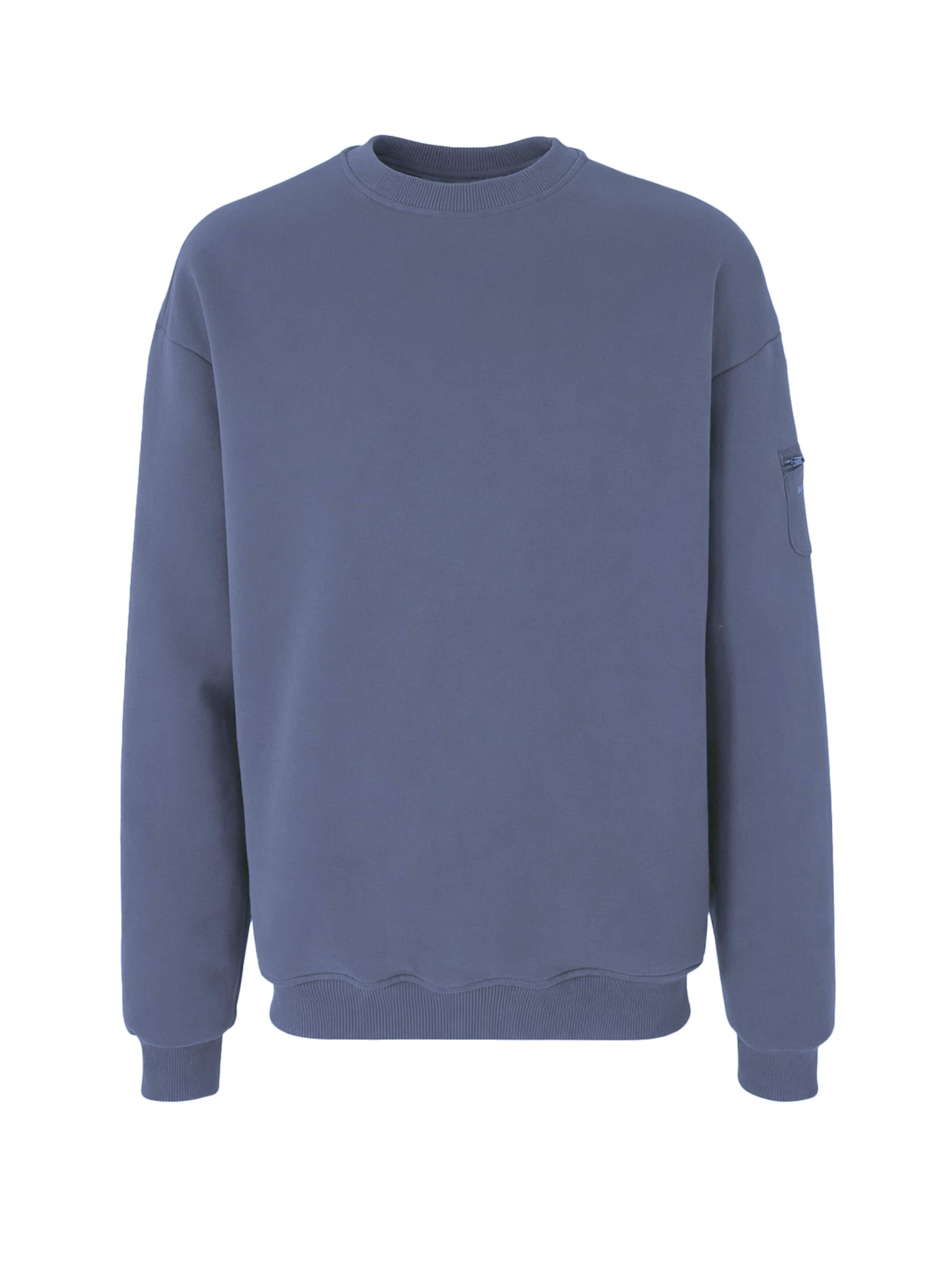 Organication Sweatshirt in Blau: Vorderseite