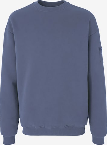 Organication Sweatshirt in Blau: Vorderseite