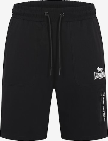 LONSDALE Regular Housut 'Havant' värissä musta: etupuoli