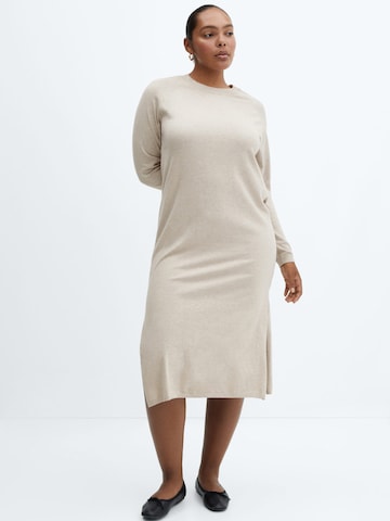 MANGO Kleid 'VIEIRA' in Beige: predná strana