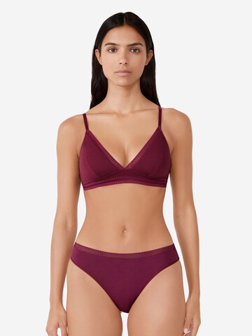 Triangolo Reggiseno 'Happily We Care' di ETAM in rosso