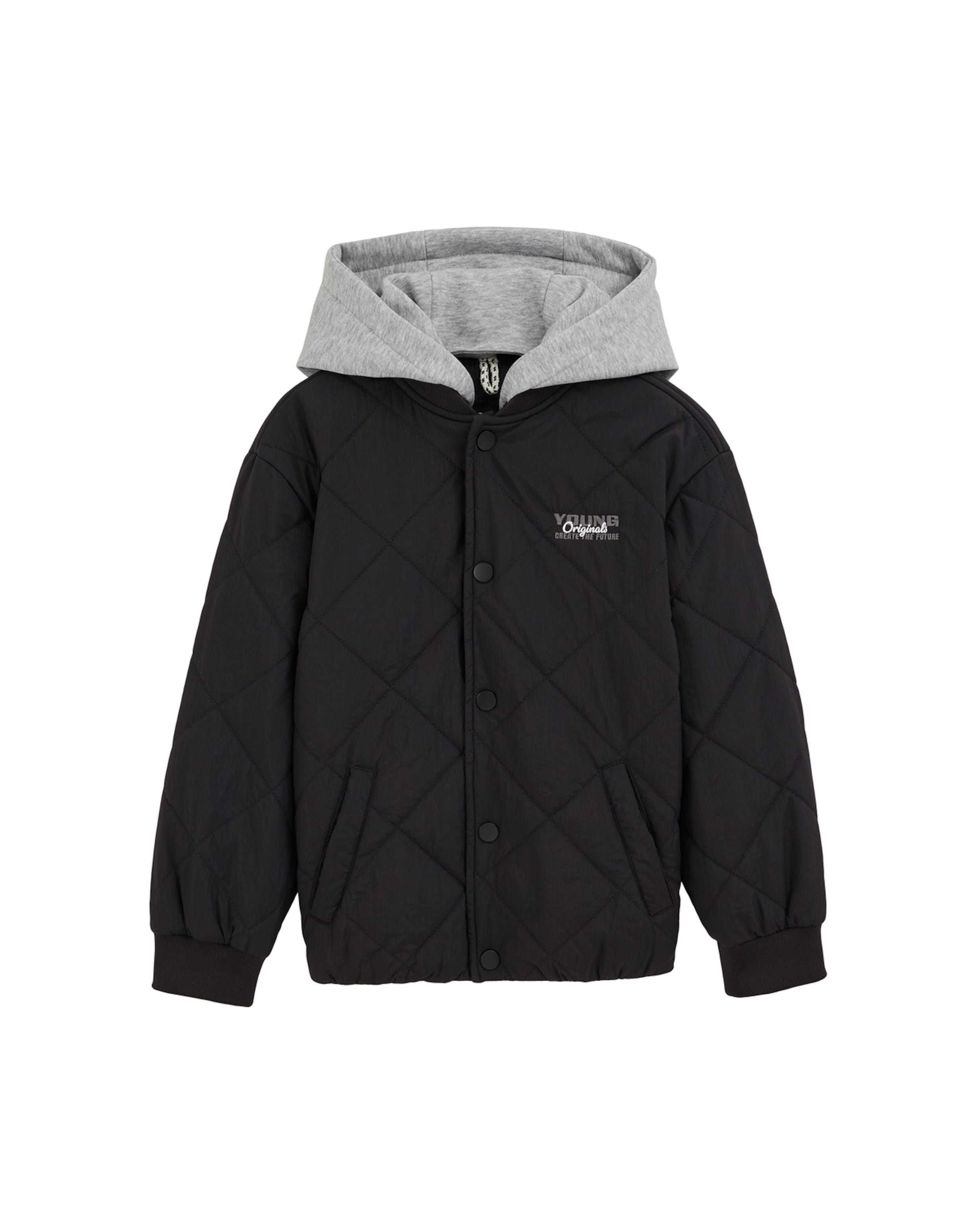 WE Fashion - Casaco meia-estação em preto: frente