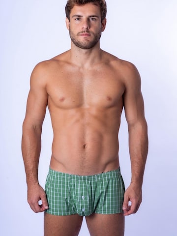 BIMONI Boxer shorts 'Lyocell' in Green: front