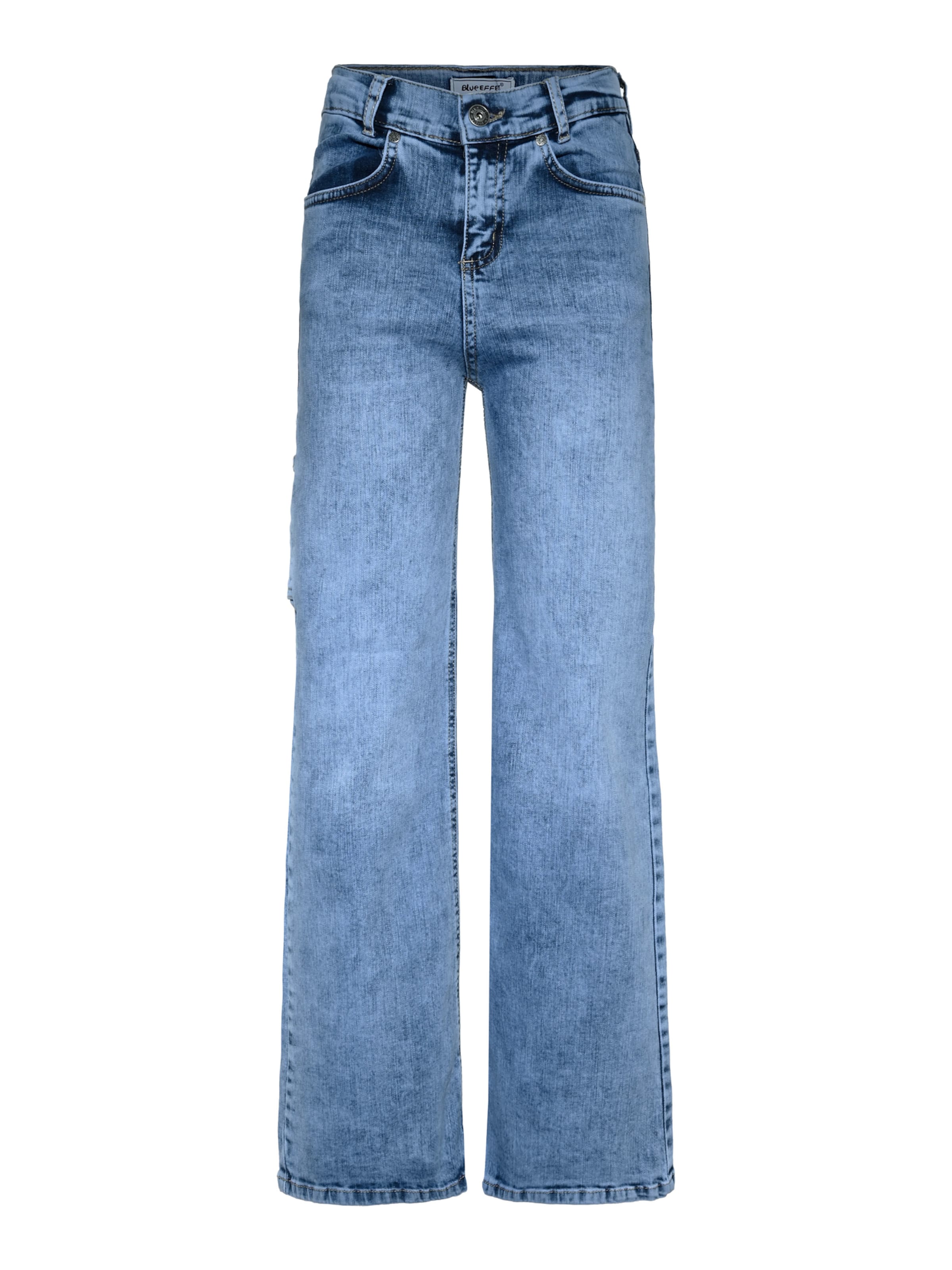 BLUE EFFECT Laiad sääred Teksapüksid, värv sinine: eest vaates