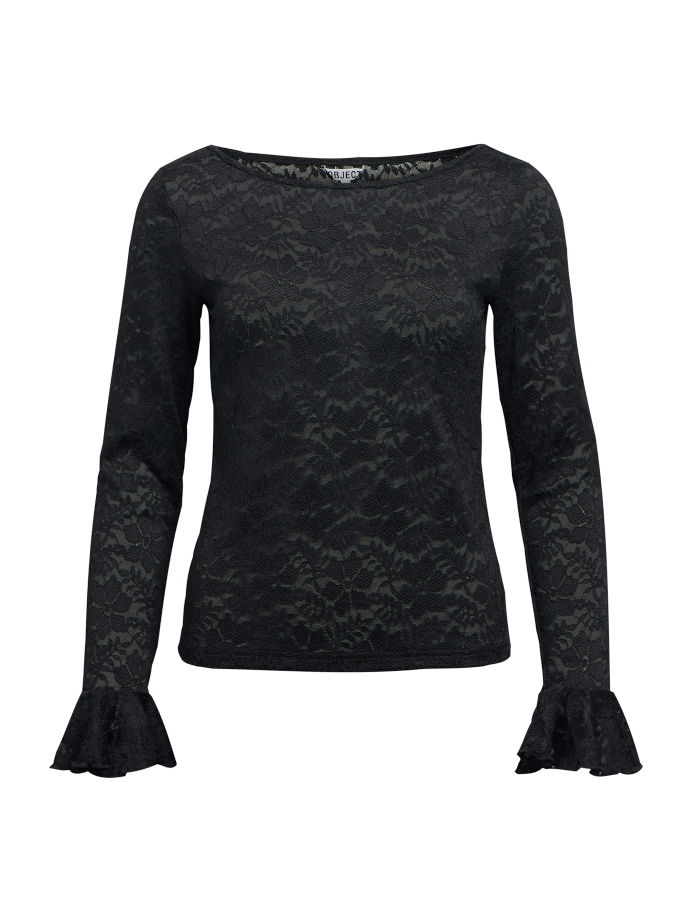 OBJECT Blus i svart: framsida