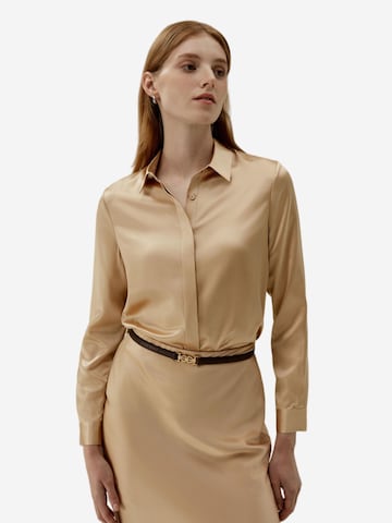 Lilysilk Blouse in Beige: voorkant