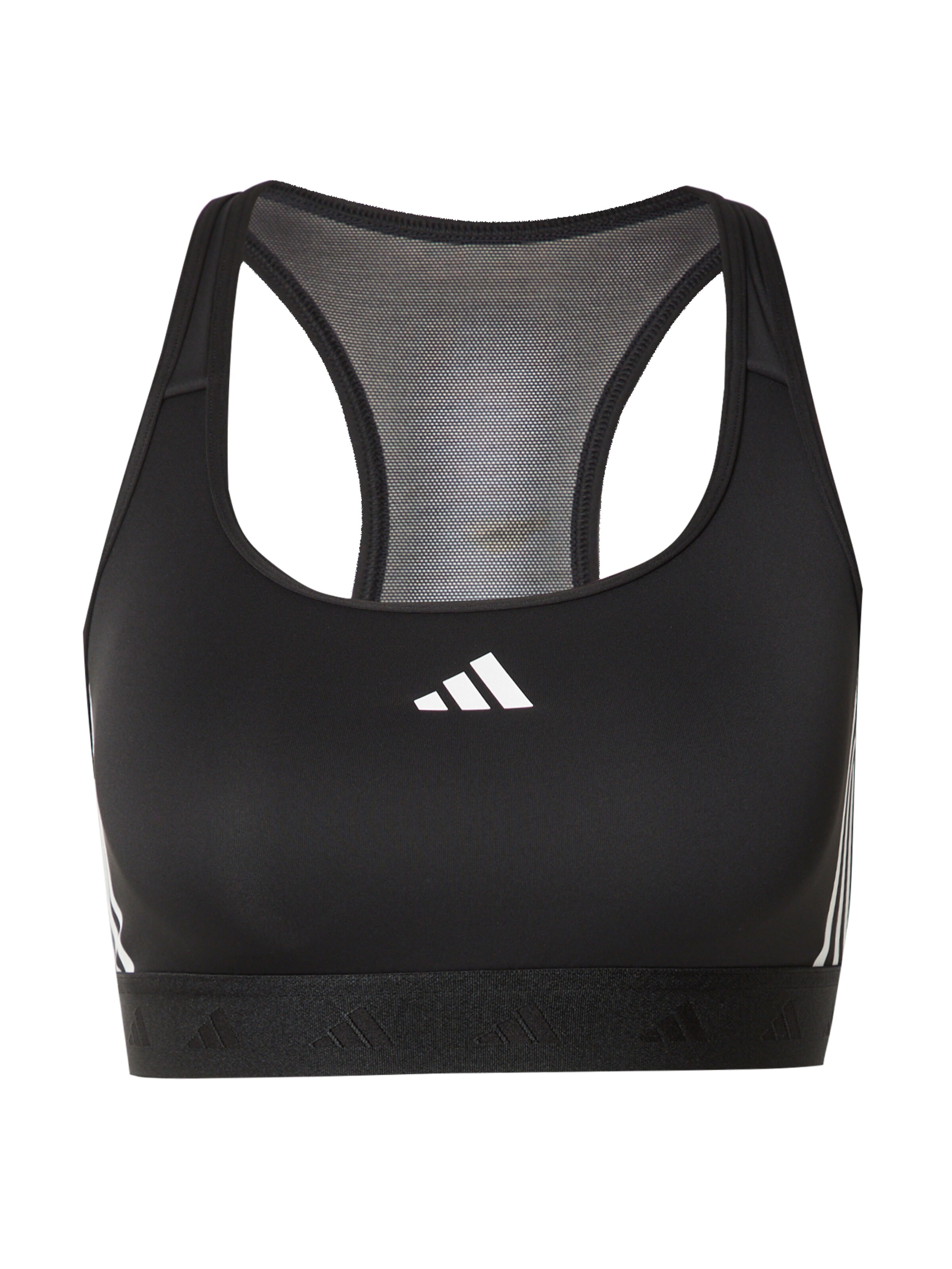 ADIDAS PERFORMANCE Bralette Sports bra 'PWR MS HYGLM' in Black: front