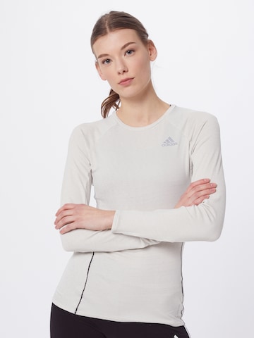 ADIDAS SPORTSWEAR Λειτουργικό μπλουζάκι σε μπεζ: μπροστά