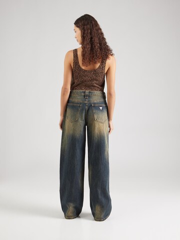 GUESS OriginalsWide Leg/ Široke nogavice Traperice - plava boja
