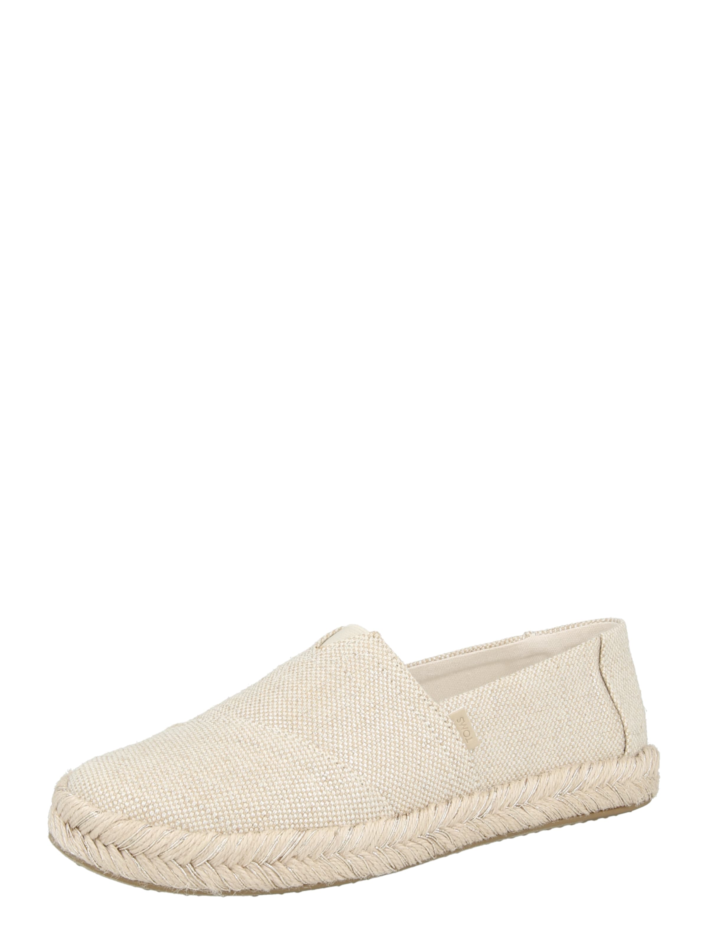 TOMS Эспадрильи в Бежевый: спереди