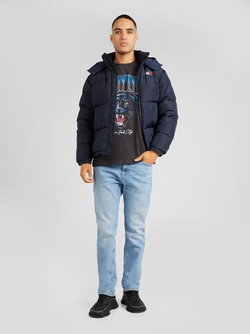 Tommy Jeans Tričko 'COLLEGE TIGER' - Čierna