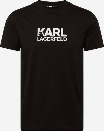 melns Karl Lagerfeld T-Krekls: no priekšpuses