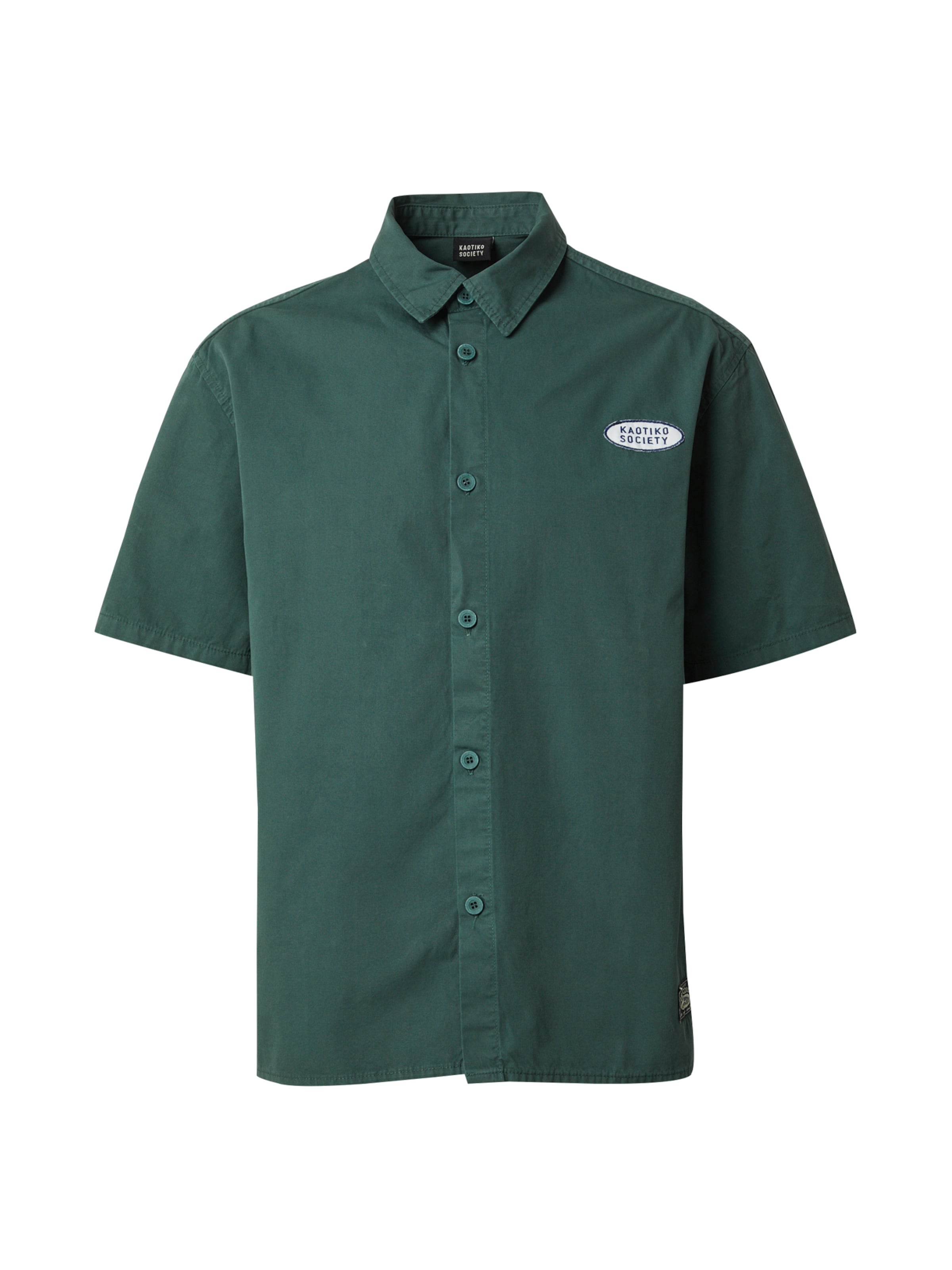 Regular fit Camicia 'DEVIL'S VALLEY' di Kaotiko in verde: frontale
