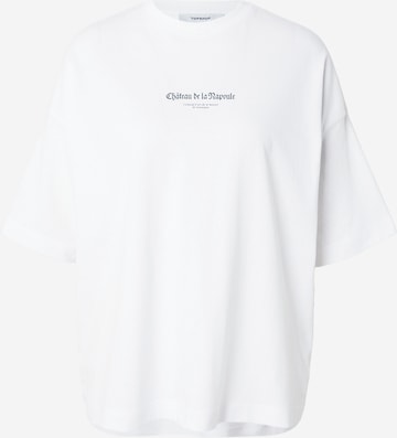 TOPSHOP - Camiseta talla grande 'PREMIUM' en blanco: frente
