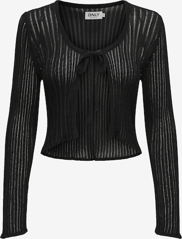 ONLY Knit Cardigan in Black: front