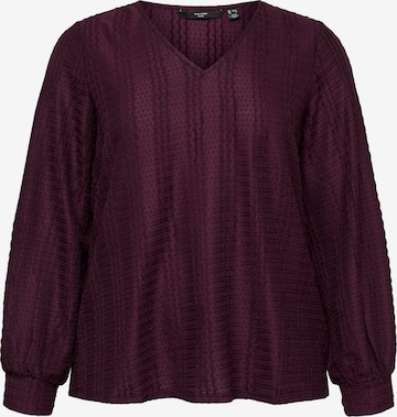Vero Moda Curve Bluse 'JASMIN' in Rot: Vorderseite