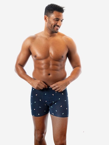 Happy Shorts Boxer shorts ' Jersey ' in Blue: front