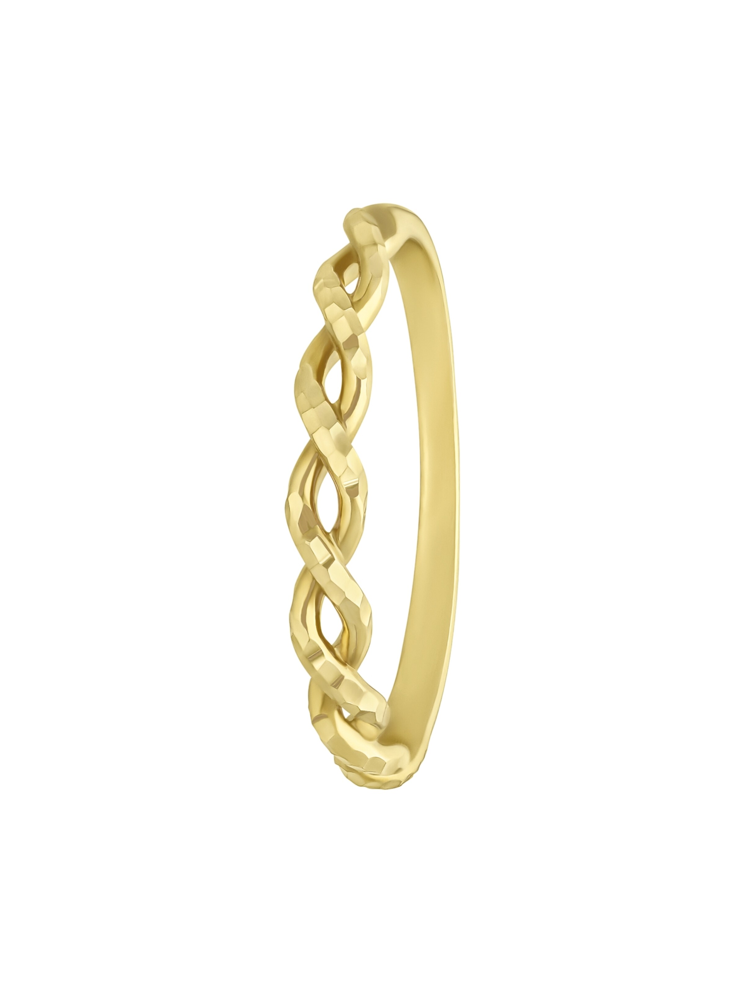 Lucardi Ring 'Klassisch' in Gold: front