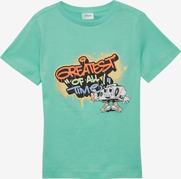 s.Oliver Shirt in Grün: Vorderseite