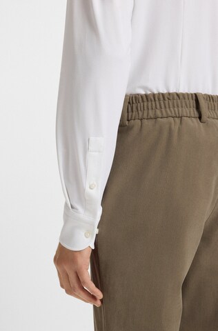 BOSS Regular Fit Hemd ' Hank ' in Weiß