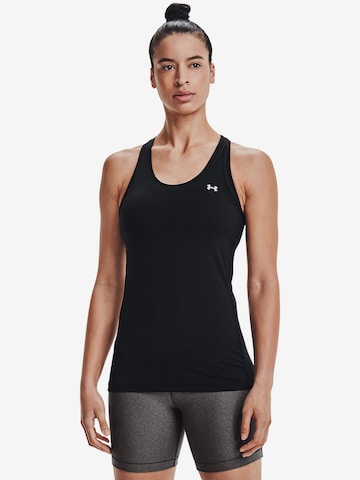 UNDER ARMOUR Sports Top in Black: front
