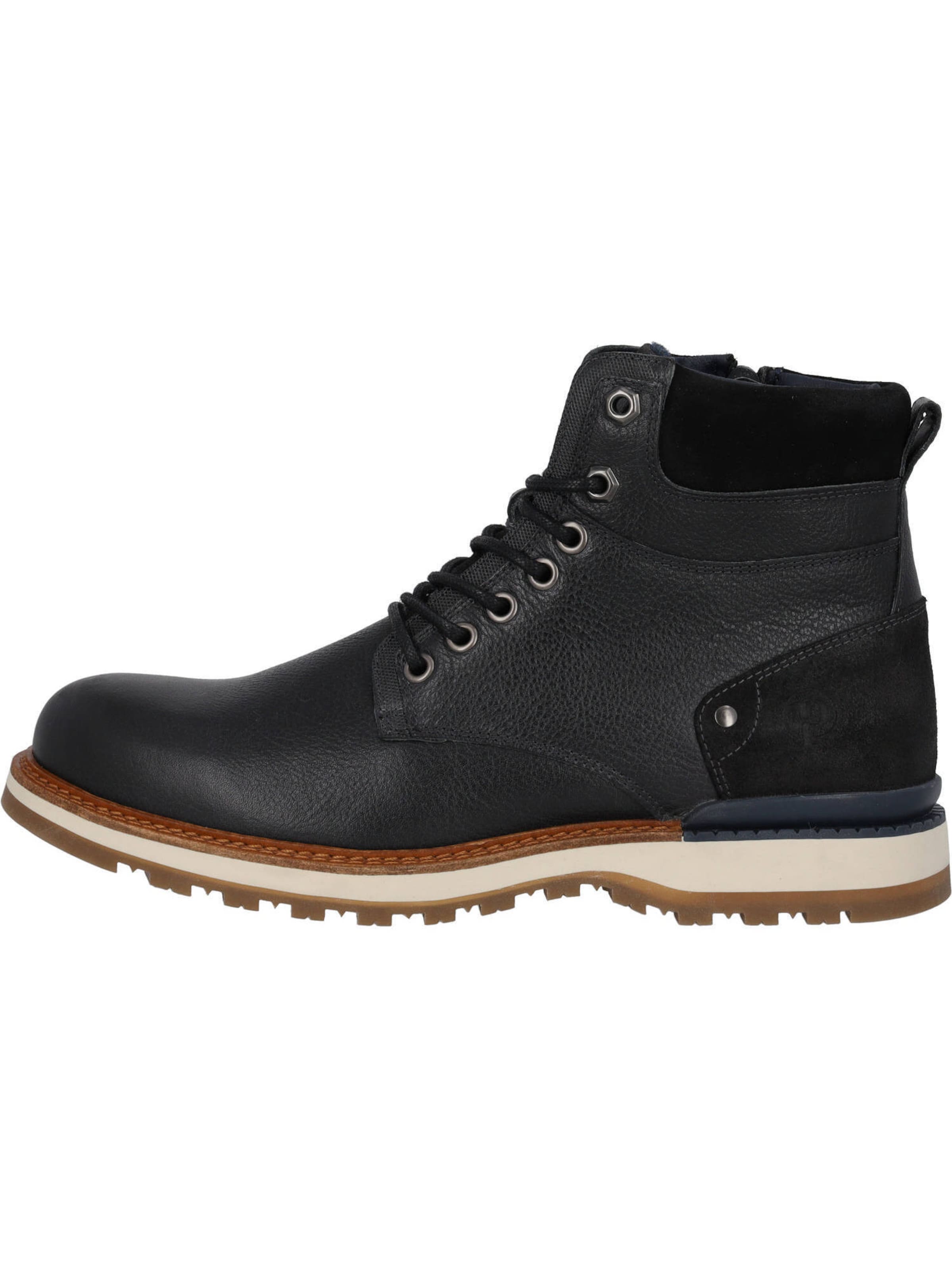 Bottines à lacets 'Traqen' Palado en noir