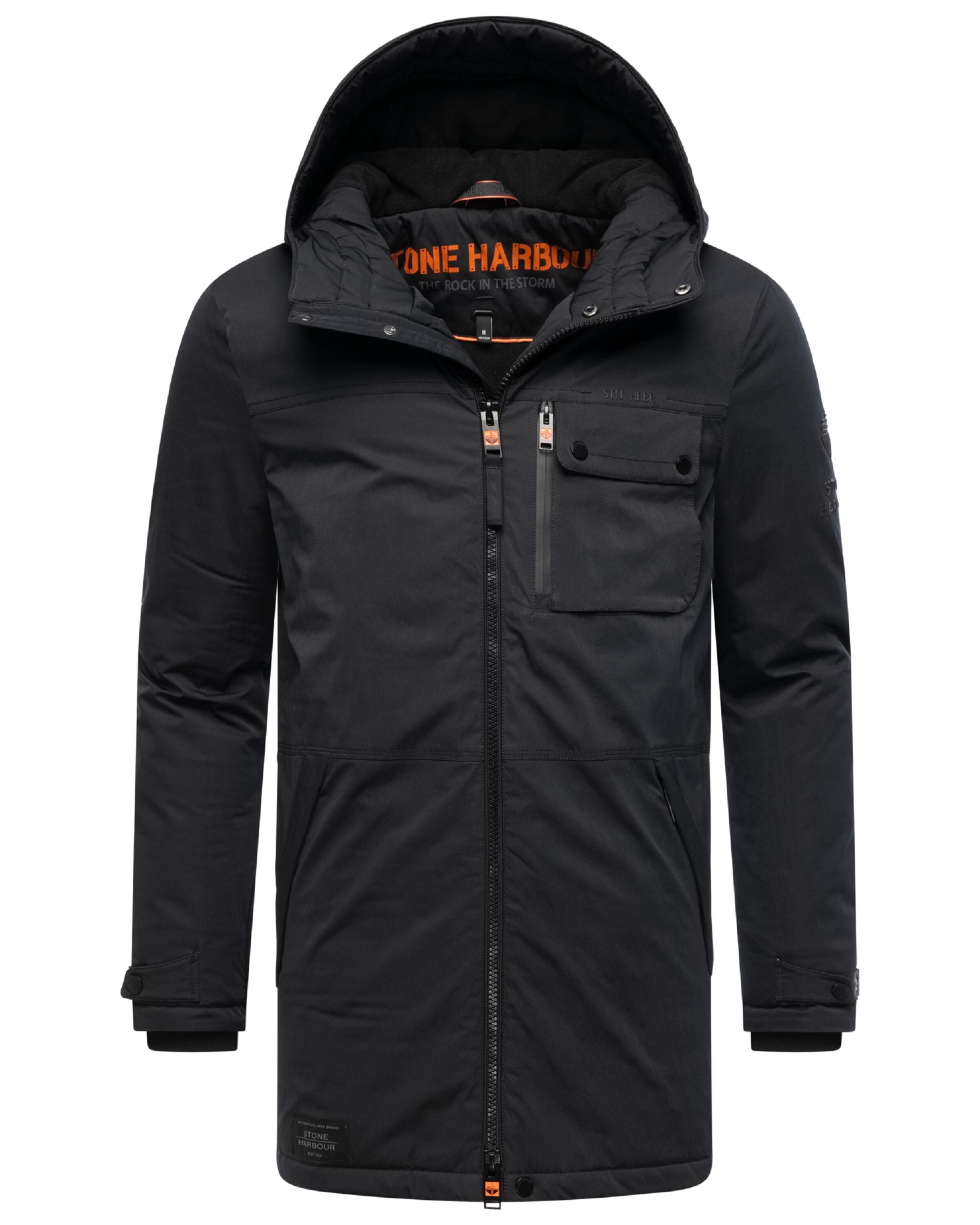 STONE HARBOUR Winter coat 'Fintaan XX' in Black
