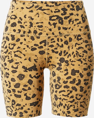 Varley Sportshorts 'Let's move' in dunkelbraun / gold / schwarz, Produktansicht