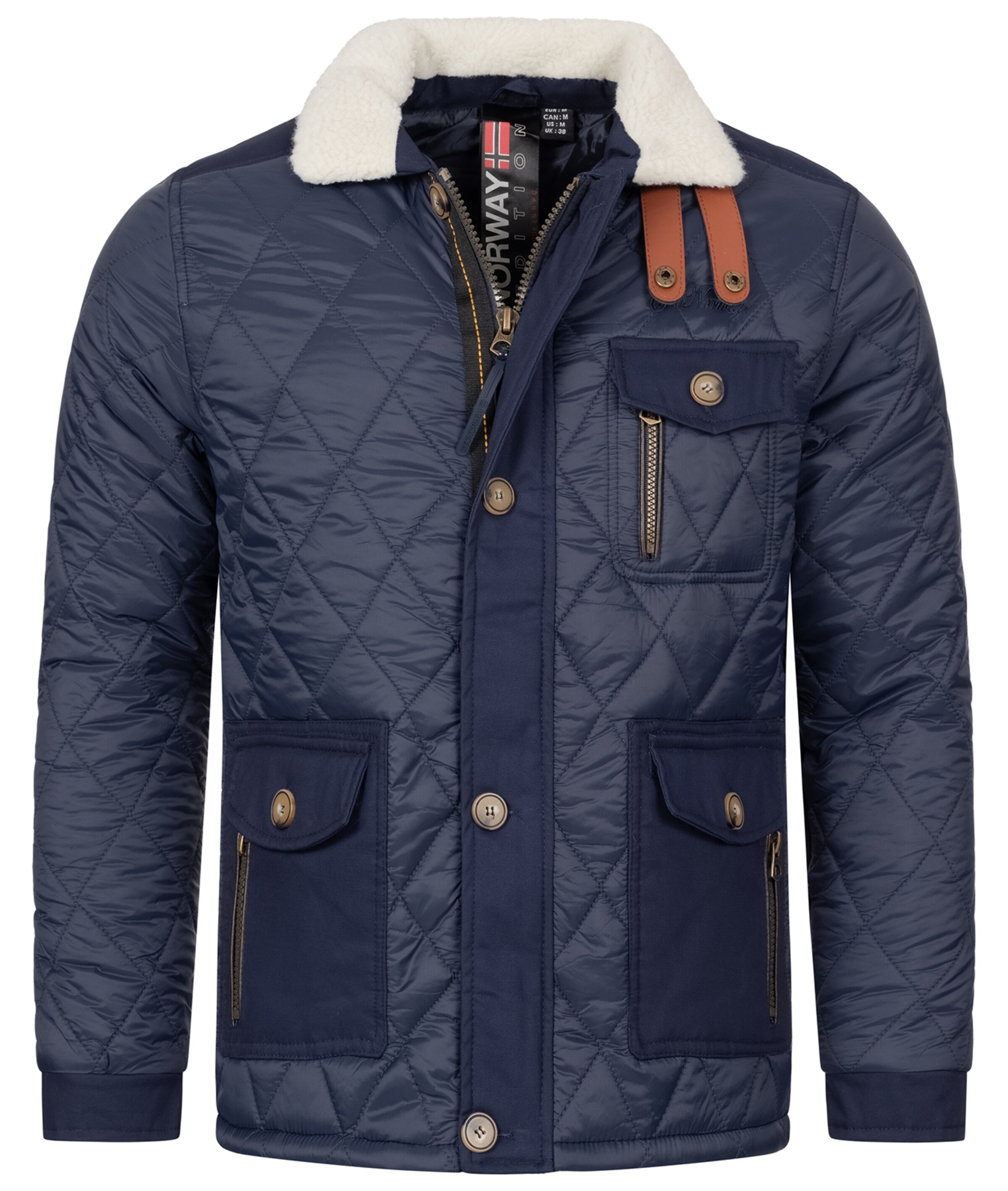 Geo Norway Jacke in Blau: Vorderseite
